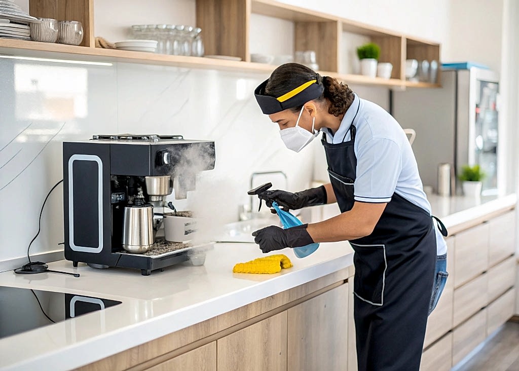 Генеральный уборка кухни с чисткой оборудования