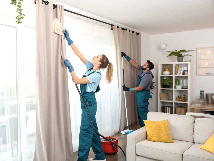 Услуги химчистки штор с выездом