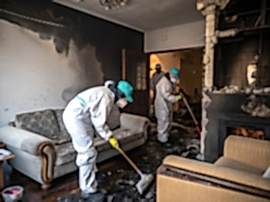Уборка после пожара в 2-х комнатной квартире 60 м2