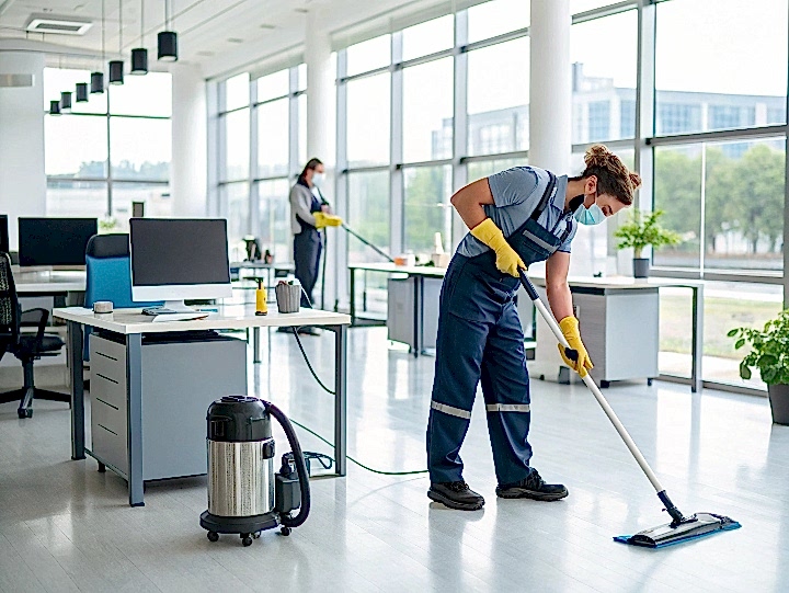 Ежедневная уборка в офисе с разовой чисткой мебели