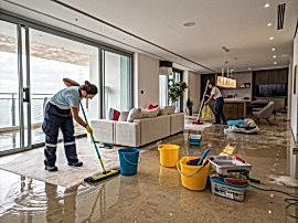 Уборка в квартире после затопления
