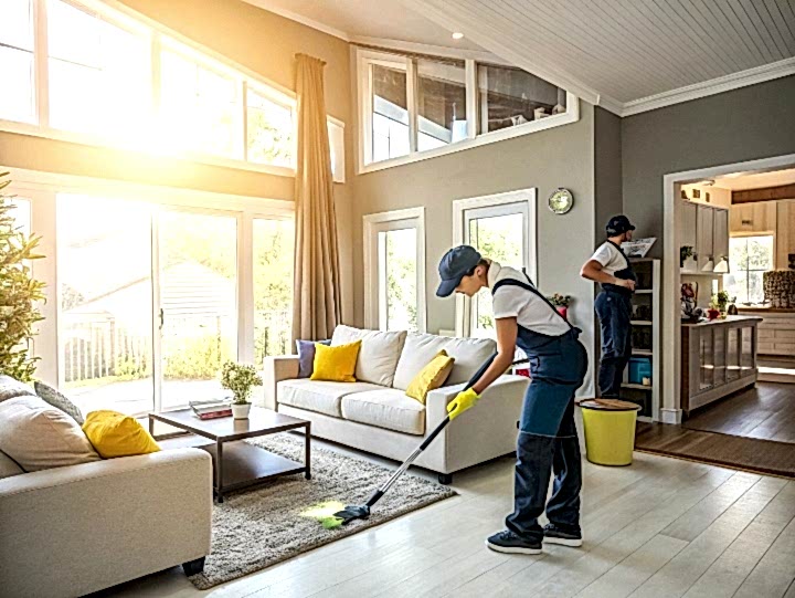 Клининг таунхауса после ремонта