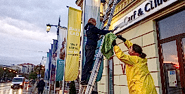 Мойка рекламы и баннеров