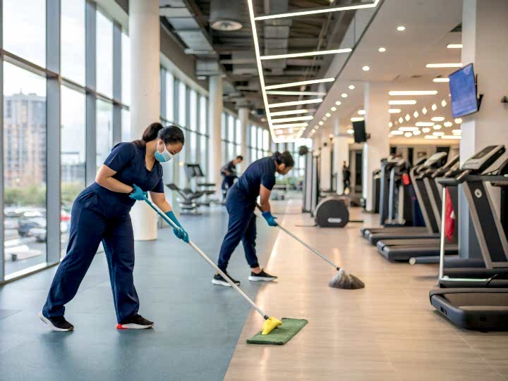 Уборка спортзала
