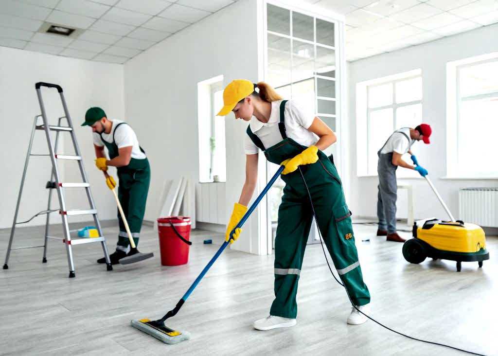 Уборка помещений после ремонта 120 м²