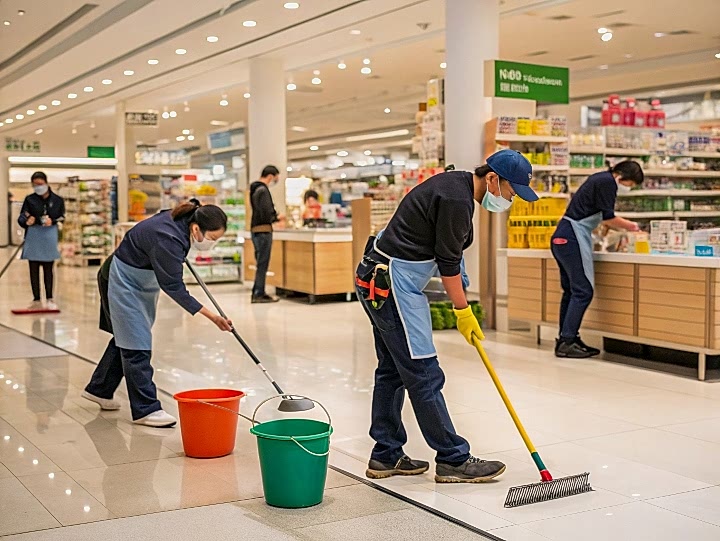 Уборка торговых помещений