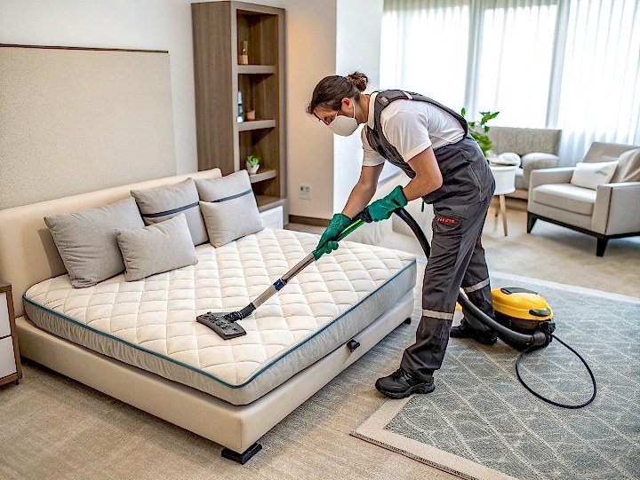 Химчистка двуспального матраса