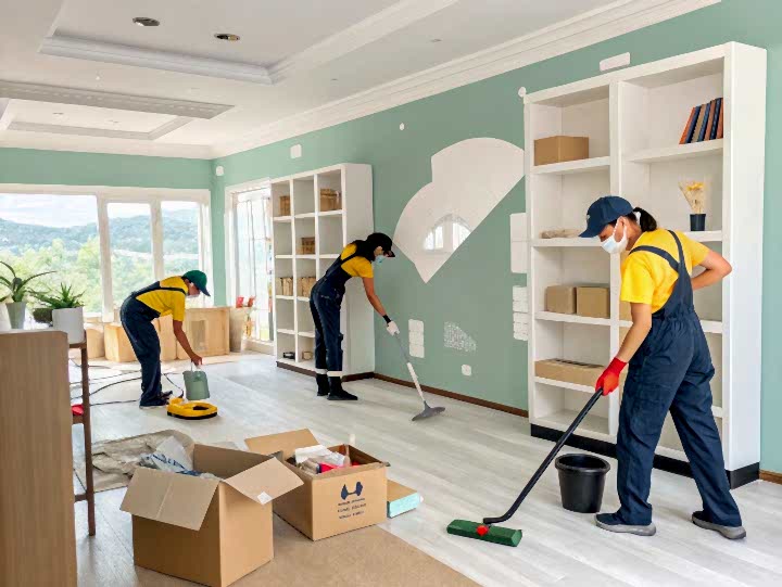 Уборка 2-этажного коттеджа после ремонта