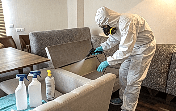 Дезинфекция мебели в доме