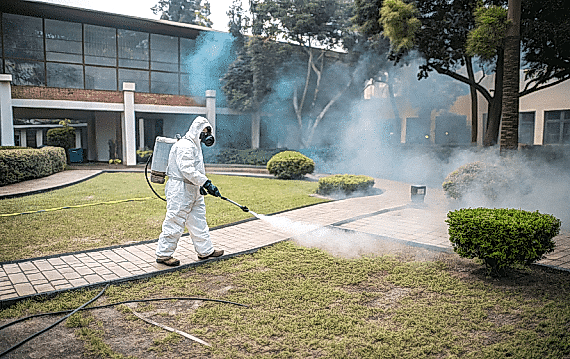 Дезинфекция придомовой территории