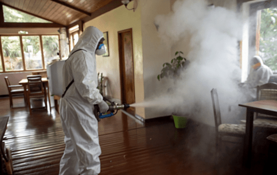 Дезинфекция дома с использованием холодного тумана