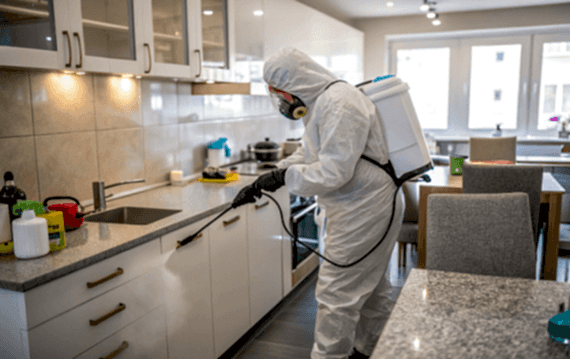 Дезинфекция кухни в доме